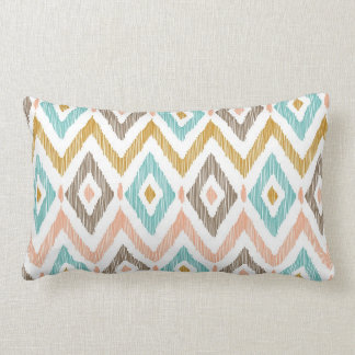 Tribal Ikat Diamonds Lumbar Pillow