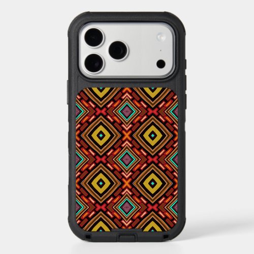 Tribal Indigenous Multi Color Pattern iPhone 17 Pro Max Case
