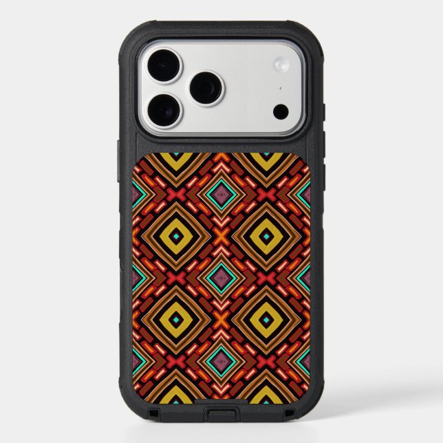 Tribal Indigenous Multi Color Pattern Otterbox iPhone Case (Back)