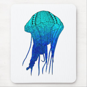 Tribal Jellyfish Mouse Pad