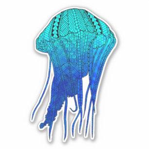Tribal Jellyfish Sticker
