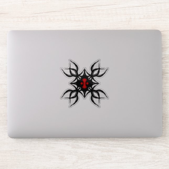 Tribal jellyfish sticker (Computer)
