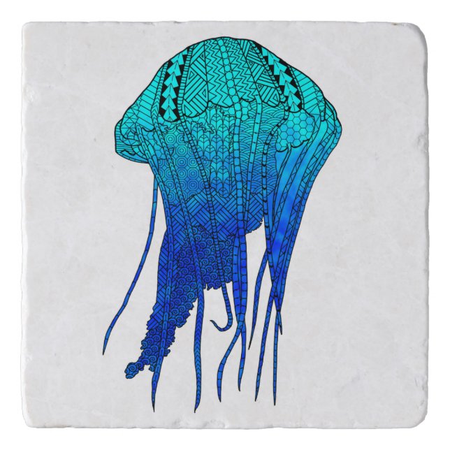 Tribal Jellyfish Trivet (Front)