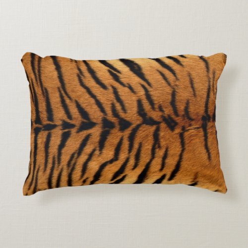 Tribal jungle animal fur Tiger Print Accent Pillow