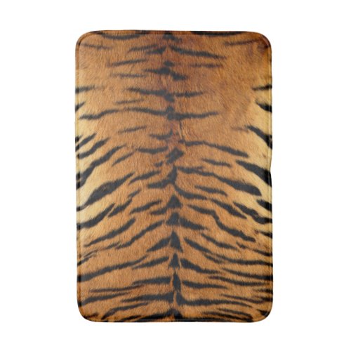 Tribal jungle animal fur Tiger Print Bath Mat