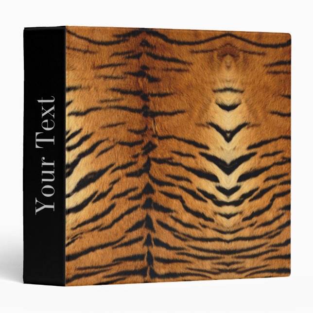 Tribal jungle animal fur Tiger Print Binder (Front/Spine)