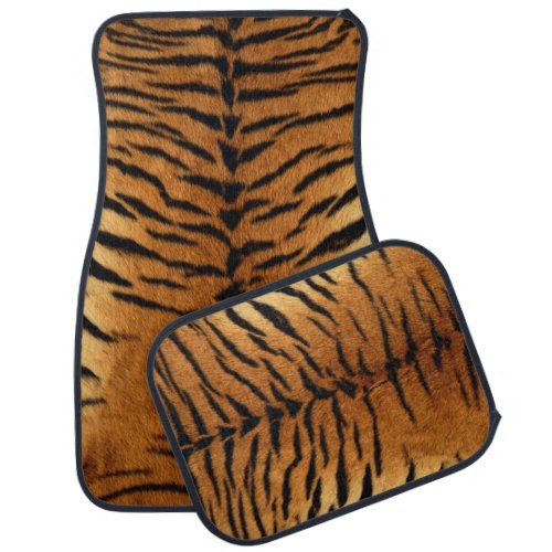 Tribal jungle animal fur Tiger Print Car Floor Mat