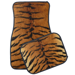 Tribal jungle animal fur Tiger Print Car Floor Mat