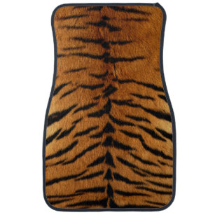 Tribal jungle animal fur Tiger Print Car Mat