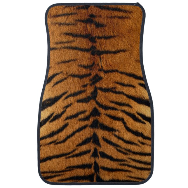 Tribal jungle animal fur Tiger Print Car Mat (Front)