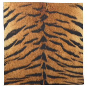 Tribal jungle animal fur Tiger Print Cloth Napkin