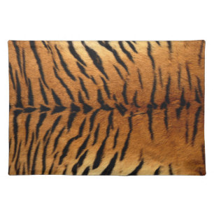 Tribal jungle animal fur Tiger Print Cloth Placemat