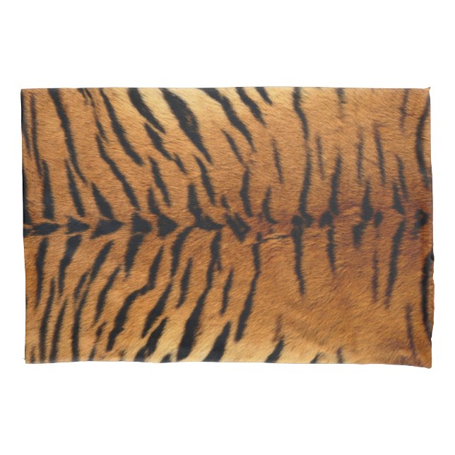 Tribal jungle animal fur Tiger Print Pillow Case (Front-Left)