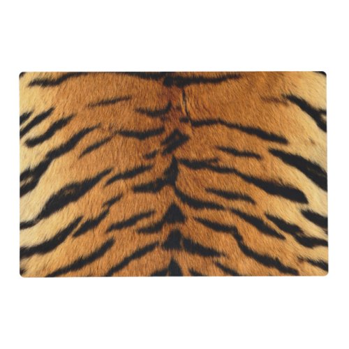 Tribal jungle animal fur Tiger Print Placemat