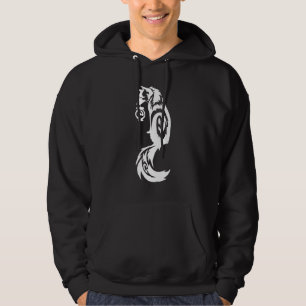 Tribal Kitsune Fox with Spirit Lantern Hoodie