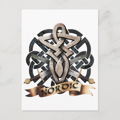 Tribal Knot viking B Postcard
