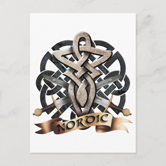 Tribal Knot viking B Postcard (Front)