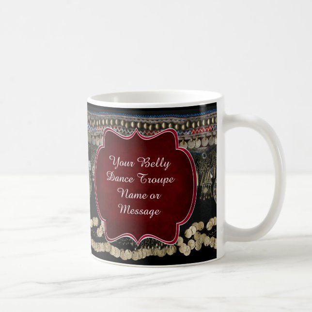 Tribal Kuchi Belly Dance Customized Coffee Mug (Right)