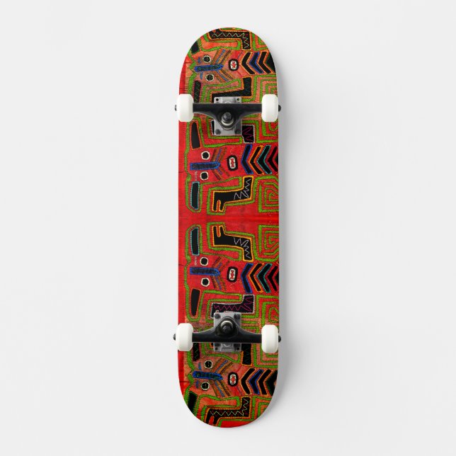 Tribal Kuna Spirits Skateboard Deck (Front)