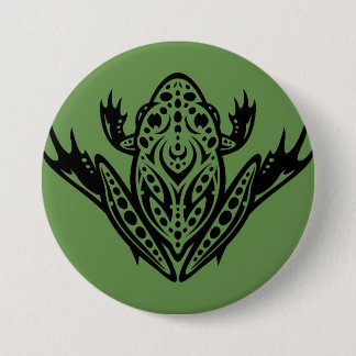 Tribal Leopard Frog Button