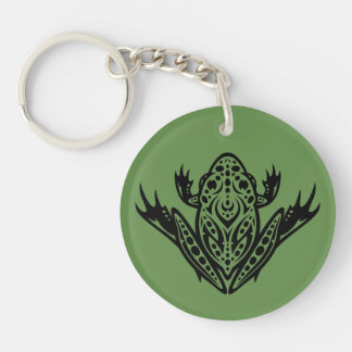 Tribal Leopard Frog Keychain
