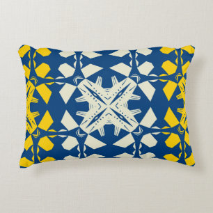 Tribal like asian feel seamless pattern, abstract accent pillow