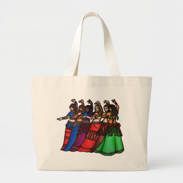 Tribal Line belly dance tote bag (Front)