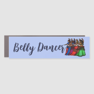 Tribal Line Belly Dancer Bumper Sticker Car Magnet