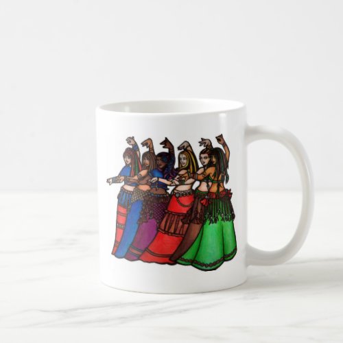 Tribal Line Belly Dancers Mug