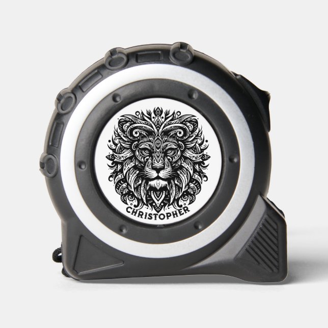 Tribal Lion Add Name Tape Measure (Front)