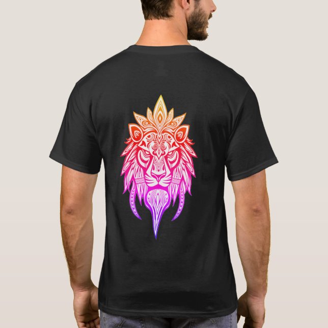 Tribal Lion Hunter T-Shirt (Back)