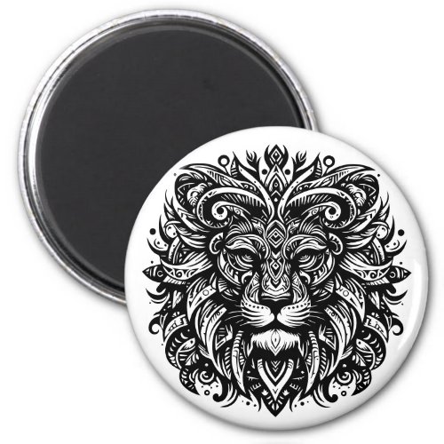 Tribal Lion Magnet