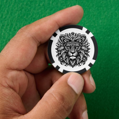 Tribal Lion Poker Chips