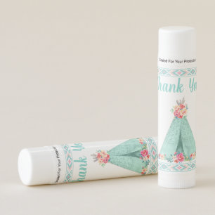 Tribal Lip Balm Birtday Party Baby Shower Favors