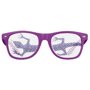 Tribal Lizard Mauve Retro Sunglasses