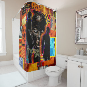 Tribal Love Shower Curtain