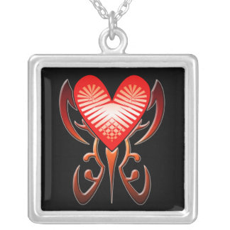 Tribal Love Tattoo Necklace