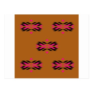 Tribal luxury pattern Brown / Aztecs Postcard Tribal luxury pattern Brown / Aztecs Postcard