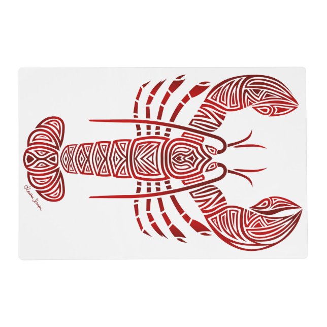 Tribal Maine Lobster Placemat (Front)