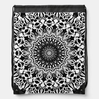 Tribal Mandala Drawstring Bag