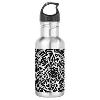 Tribal Mandala Hand-Drawn Art Stainless Steel Water Bottle