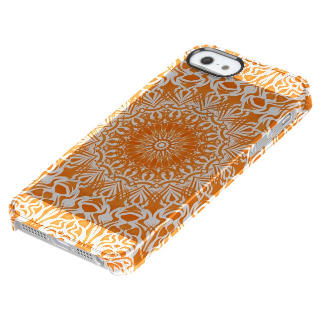 Tribal Mandala Orange Uncommon iPhone Case (Bottom)