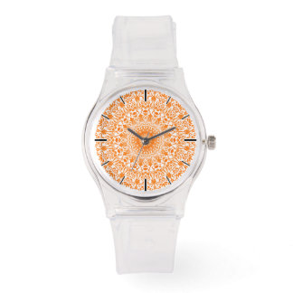 Tribal Mandala Orange Watch