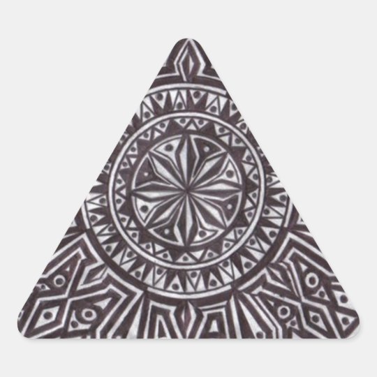 tribal mark.PNG Pen and Ink Drawing (Tribal Mark) Triangle Sticker