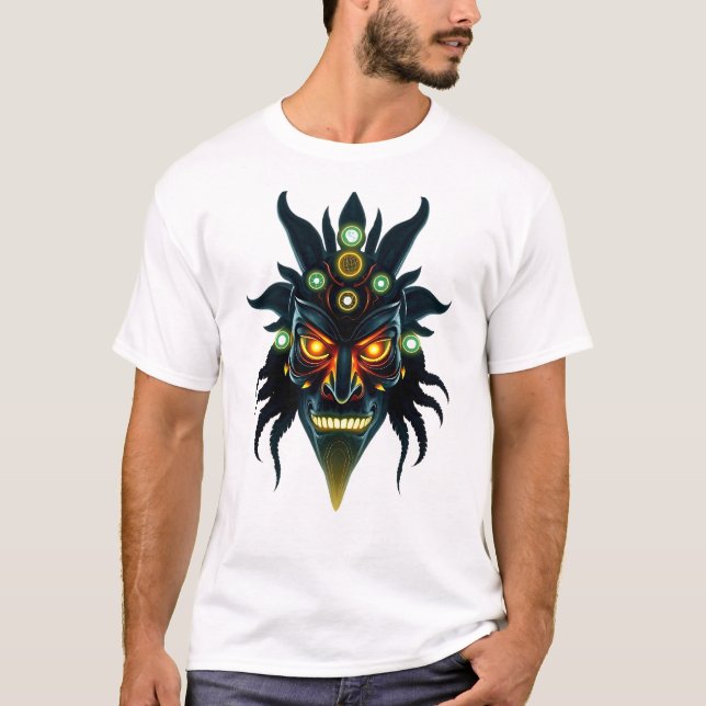 Tribal Mask Cosmic Dream T-Shirt (Front)
