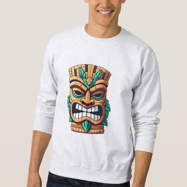 Tribal Mask Design Sweatshirt (Front)