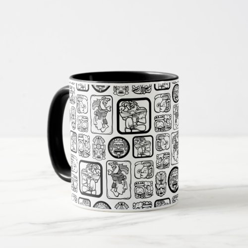 Tribal MAYA ancient mask pattern 1 Mug