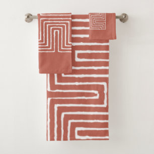 Tribal Maze Bath Towel Set
