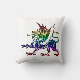 Tribal Metallic Dragon Pillow