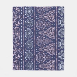 Tribal Mexican, ethnic seamless pattern. Fleece Blanket